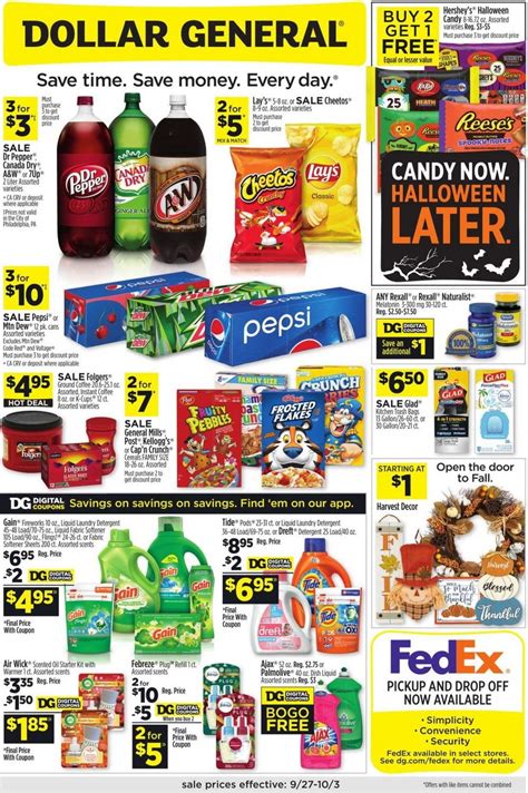 Dollar General Weekly Ad Sep 27– Oct 03, 2020