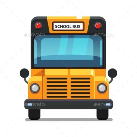 a yellow school bus is shown on a white background - miscellaneous ...