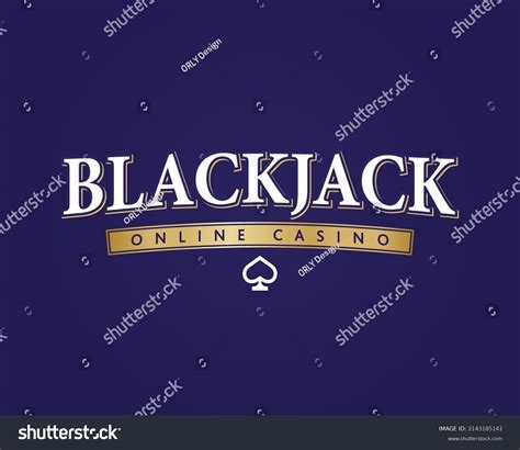 Blackjack Logo Sign On Blue Background Stock Vector (Royalty Free) 2143185141 | Shutterstock