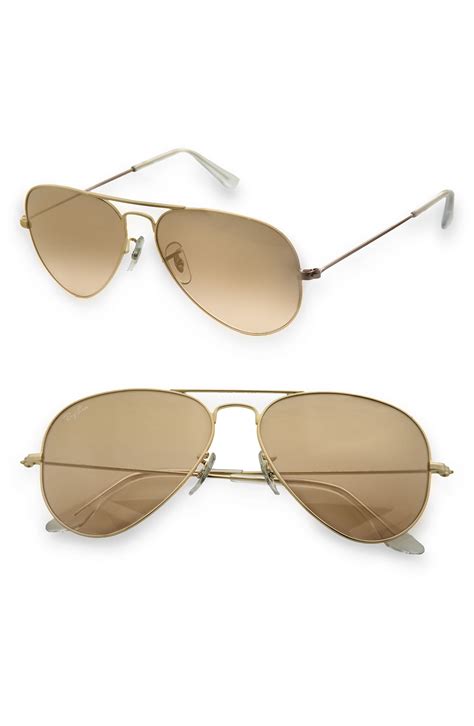 Ray-ban 'Original - Small Aviator' 55Mm Sunglasses in Brown | Lyst