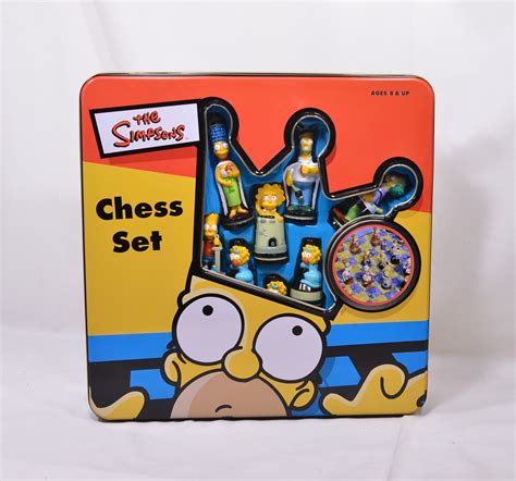 The Simpsons Chess Set 1998 - complete in original tin | eBay