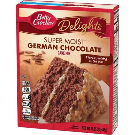 Betty Crocker™ Delights Super Moist™ German Chocolate Cake Mix, 15.25 ...