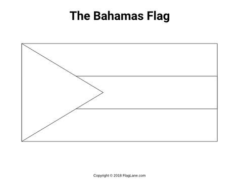 Free printable Bahamas flag coloring page. Download it at https://flaglane.com/coloring-page ...