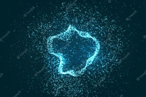 Premium Vector | Glowing particles background