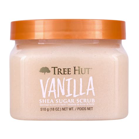 Tree Hut Body Scrub, Shea Sugar Hydrating Exfoliator for Softer, Smoother Skin, Vanilla, 18 oz ...