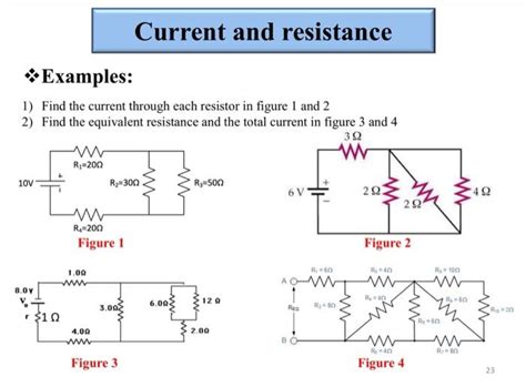 Solved Current and resistance *Examples: 1) Find the current | Chegg.com