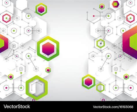 Abstract background science template wallpaper Vector Image