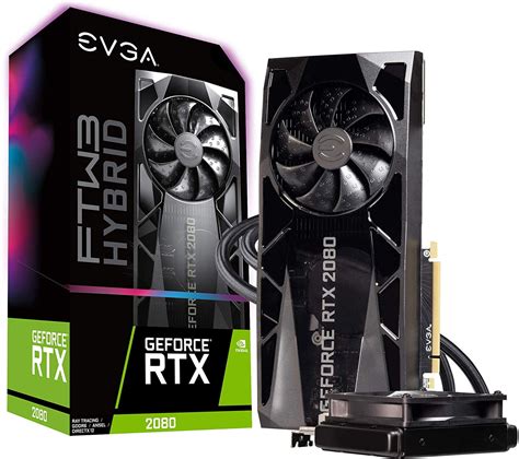 EVGA GeForce RTX 2080 FTW3 Ultra Hybrid Gaming, 8GB GDDR6, RGB LED & iCX2 Technology - 9 Thermal ...