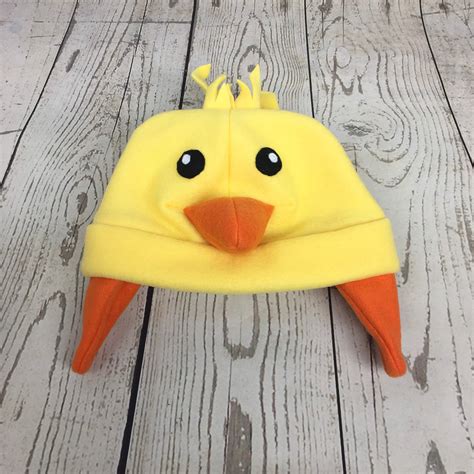 Adult and Kids Duck Fleece Hat Baby Duck Hat Child Duck Hat - Etsy