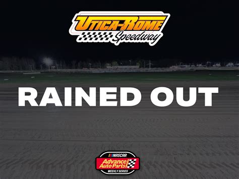 Utica-Rome Speedway on Twitter: "Tonight’s racing has been canceled. Please hold on to your ...