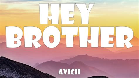 Avicii - Hey Brother (Lyrics) - YouTube