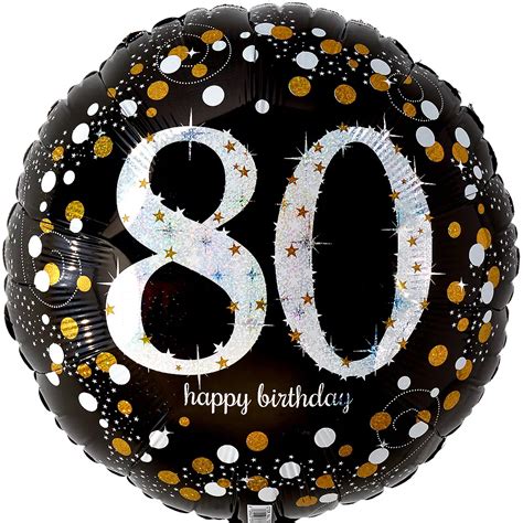 Prismatic 80th Birthday Balloon 17 1/2in - Sparkling Celebration | Party City