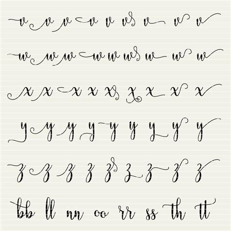 Full Alphabet SVG Fonts Cutfile Modern Handwritten Script | Etsy Alphabet Cursif, Calligraphy ...