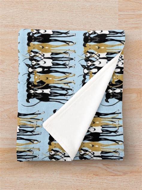 "Greyhound Gathering" Throw Blanket by HoundieLover | Redbubble