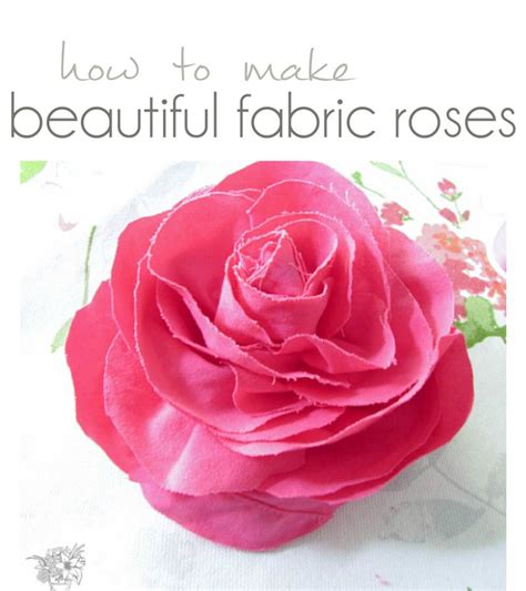 How To: Easy Beautiful Fabric Roses | Fabric roses, Fabric flowers diy, Fabric flowers