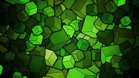 Green Cubes Wallpapers - Top Free Green Cubes Backgrounds - WallpaperAccess