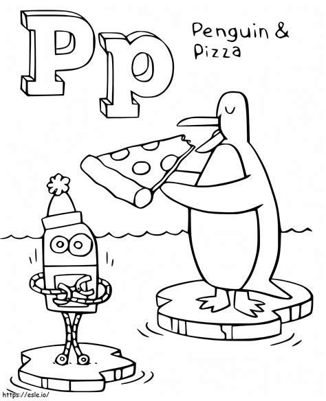 StoryBots Letter P coloring page