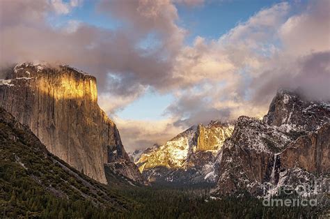 Yosemite Tunnel View Sunset in Winter Photograph by Tibor Vari - Pixels