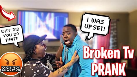 BROKEN TV Prank on Wife | Kyerra & Quint Tv - YouTube