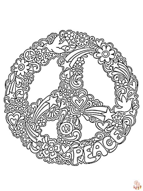 Review Of Peace Sign Coloring Pages Ideas - vrogue.co