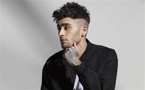 Download wallpapers Zayn Malik, British singer, photoshoot, portrait, stylish black jacket ...