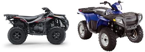 Motorrad Vergleich Kawasaki Brute Force 750 2023 vs. Polaris Sportsman 500 HO 2009