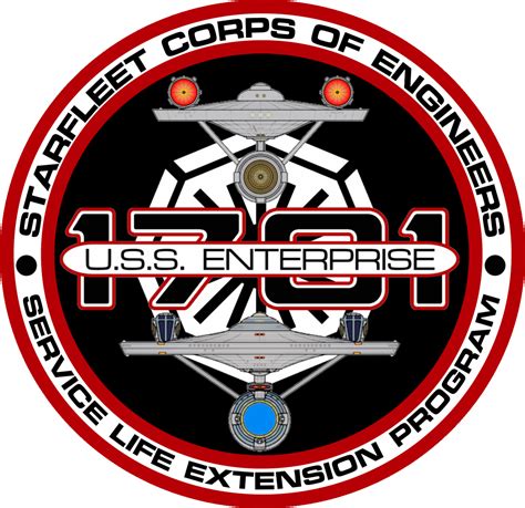 USS Enterprise Refit S.L.E.P. Insignia | Star trek starships, Star trek ...