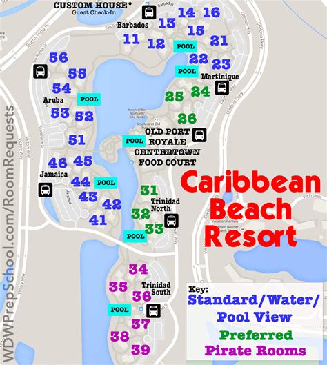 Disney World Skyliner Map Caribbean Beach Resort