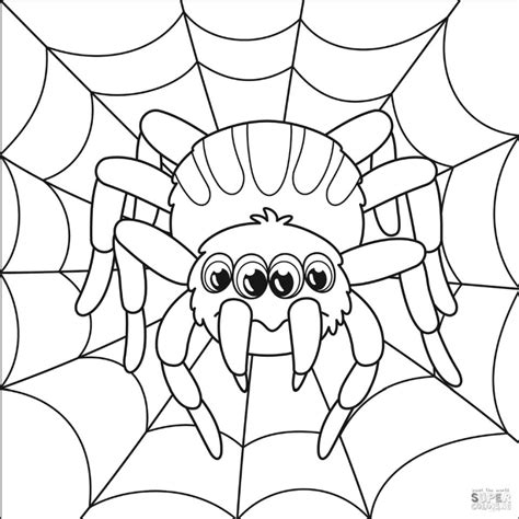 Baby Spider Coloring Page Coloring Pages