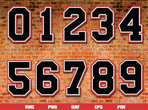 Basketball Number Svg Collegiate Font Svg Sports Letters - Etsy