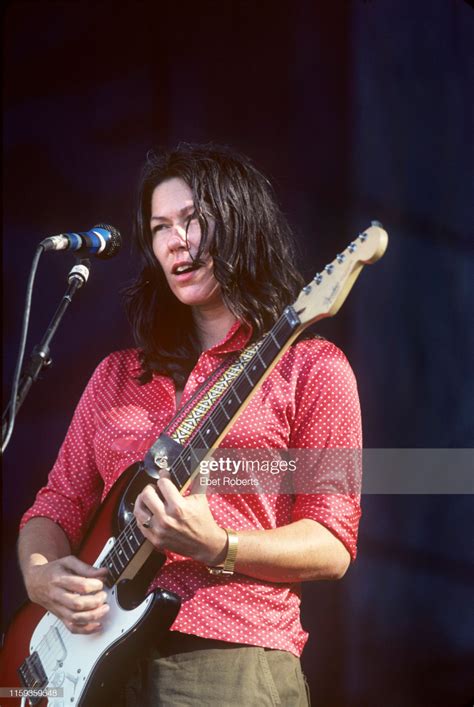 Kim Deal performing with The Breeders at Lollapalooza at Downing... in ...