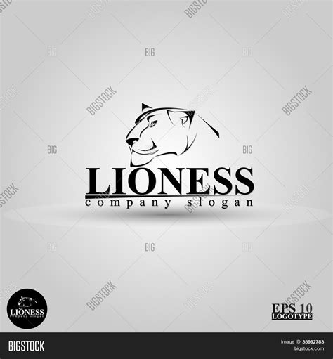 Lioness Logo Vector & Photo (Free Trial) | Bigstock