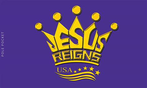 Outdoor Jesus Reigns Flag – JESUS REIGNS USA