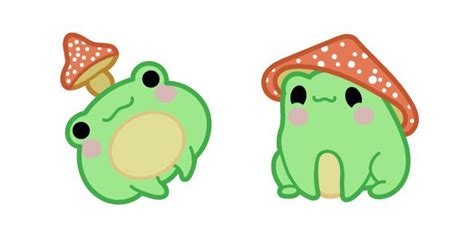 Cute Frog and Mushroom cursors – Custom Cursor | Cute frogs, Cute bear ...