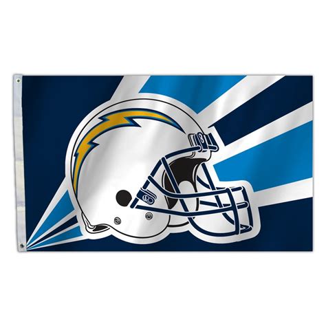 Los Angeles Chargers Flag 3x5 Helmet Design - Sports Fan Shop