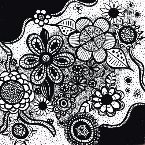 18 Abstract Designs To Draw Images - Cool Easy Abstract Drawings, Black and White Abstract Line ...