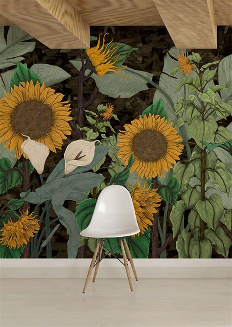 Sunflower mural :: Behance