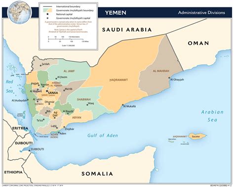 Large detailed administrative divisions map of Yemen – 2012 | Vidiani.com | Maps of all ...