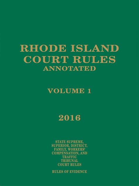 Rhode Island Court Rules Annotated | LexisNexis Store