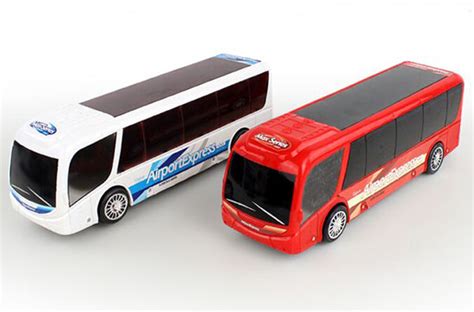 Red / White Plastic Electric Airport Express Coach Bus Toy [NB1T456 ...