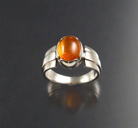 Orange Garnet ring | Garnet rings, Gems jewelry, Rings