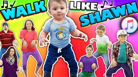 WALK LIKE SHAWN ♫ Music Video for Kids ♬ (FUNnel Vision ♪ Dance Song) | Kids dance songs, Kids ...