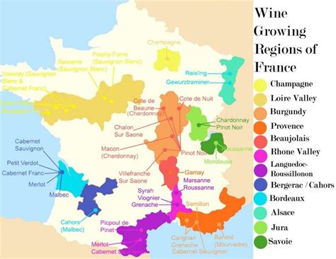 France wine regions map | French wine, Wine region map, France wine