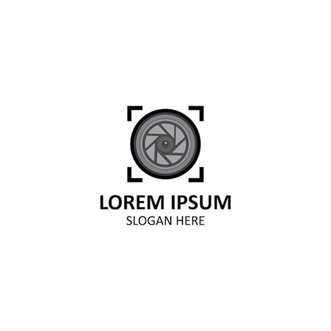 Premium Vector | Lens logo design template