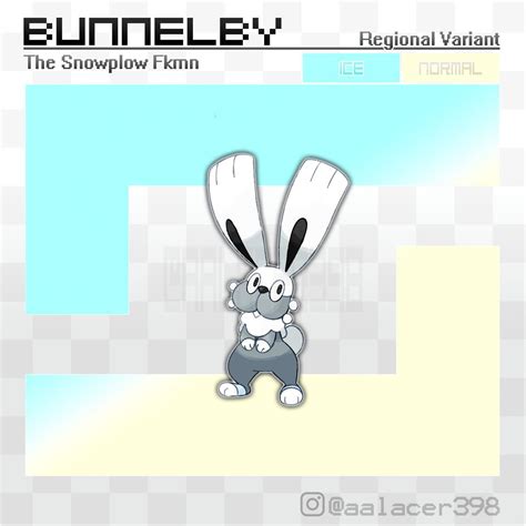 Regional variant: Bunnelby, the Snowplow Fakemon by Aalacer on ...