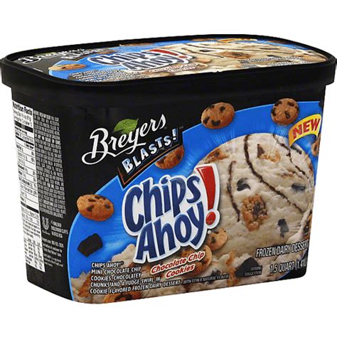 Breyers Blasts! Frozen Dairy Dessert, Chips Ahoy! Chocolate Chip Cookies | Ice Cream, Treats ...