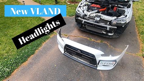 New VLAND Headlights for the EVO X - YouTube