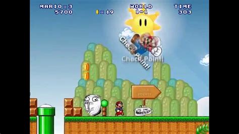 Super Mario Troll Face Bros - On afficial Nintendololo Game - YouTube