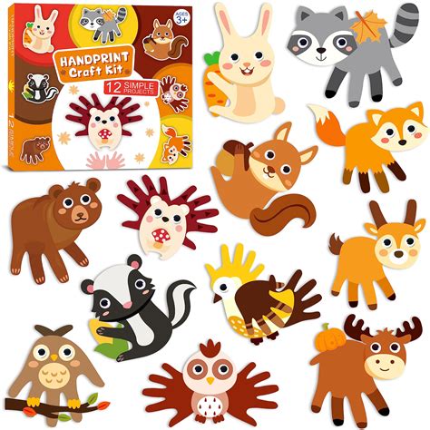 Handprint Animals For Preschool