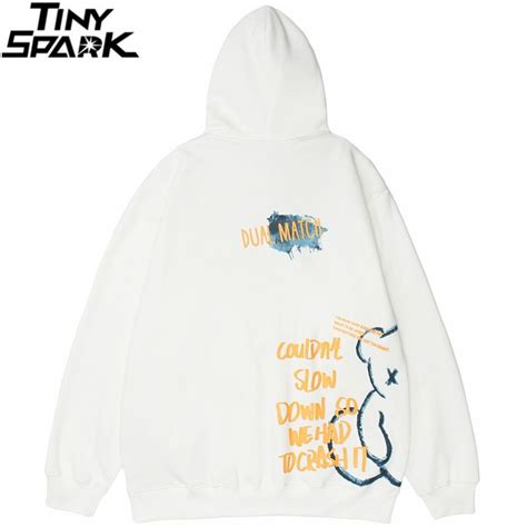 Doodle Bear Hoodie | Hoodies, Print pullover, Streetwear women